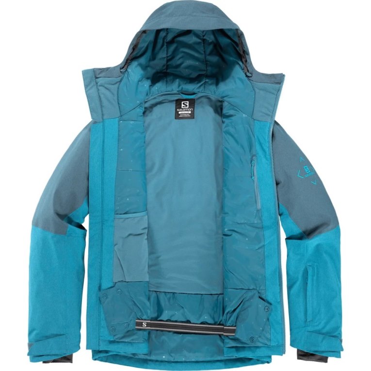 Turquoise Salomon Untracked Insulated Men's Ski Jackets | IE PK3907